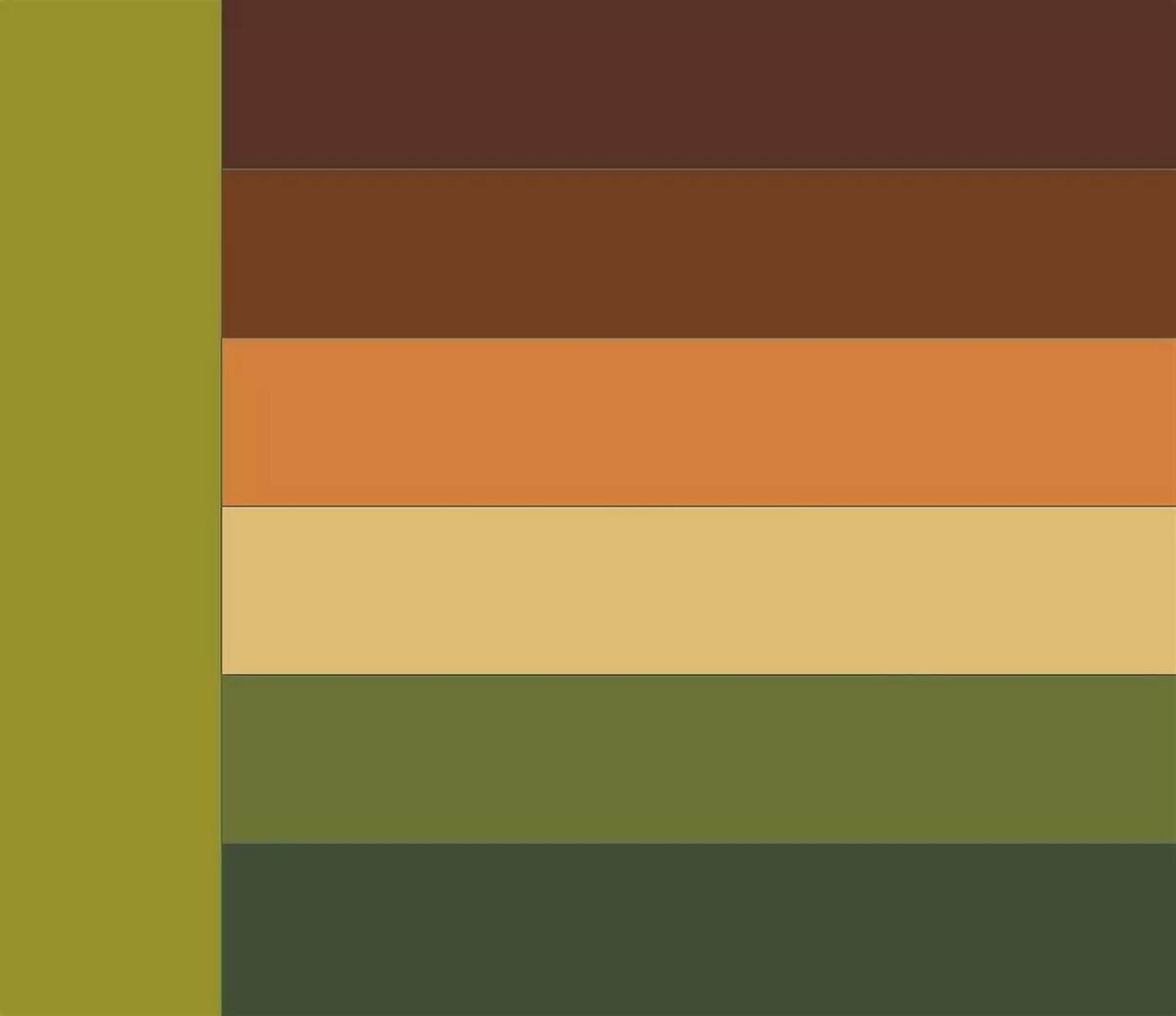Какой цвет напротив коричневого. Сочетание цветов коричневый и зеленый. Палитра зеленый коричневый. Сочетание цветов с коричневым. Цветовые сочетания с зеленым.