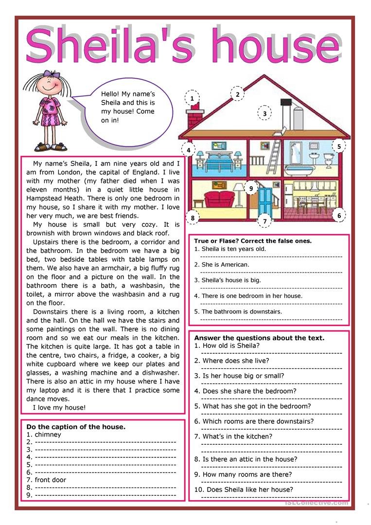 House Worksheets theme