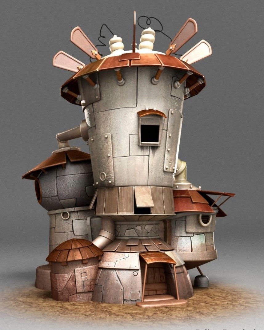 Steampunk Buildings Reference