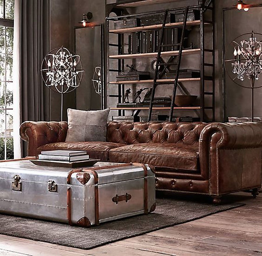 Chester sofa in loft style