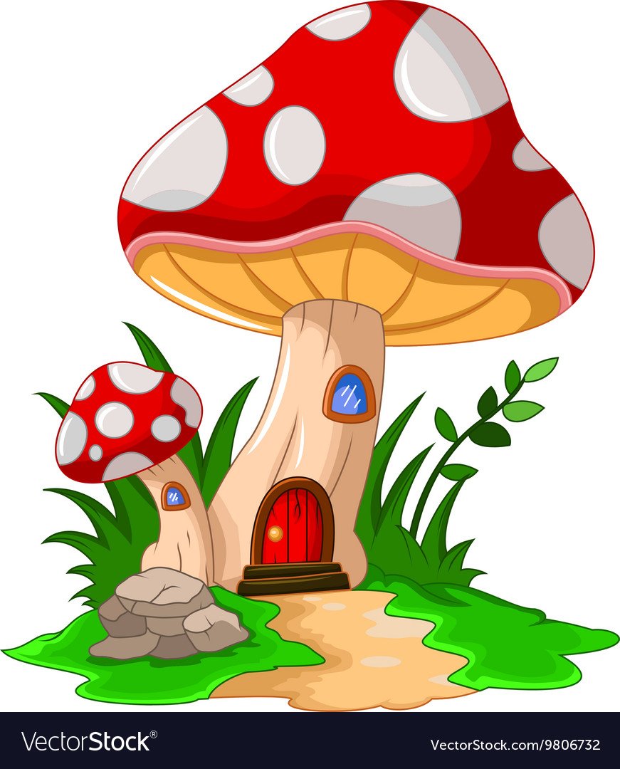 Mushroom house Vector