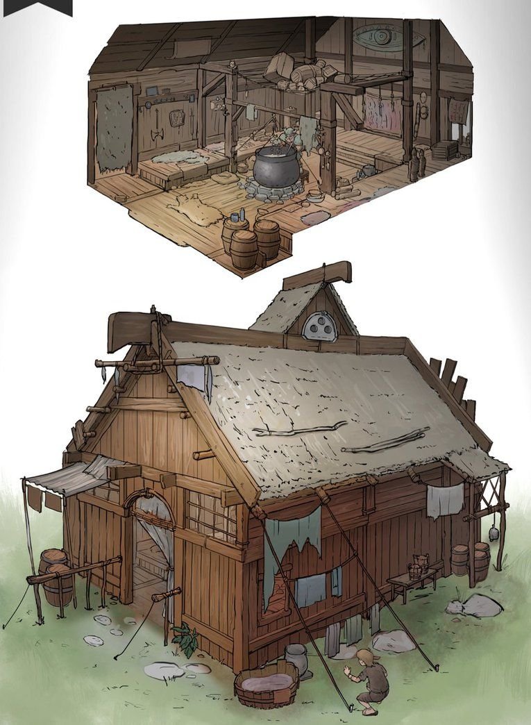 Viking house concept art