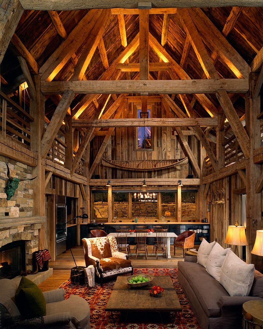 Rustic style in architecture