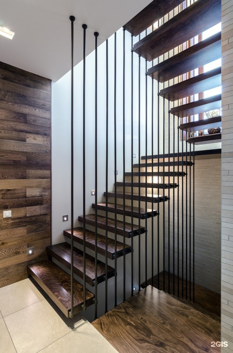 Color stairs in the interior