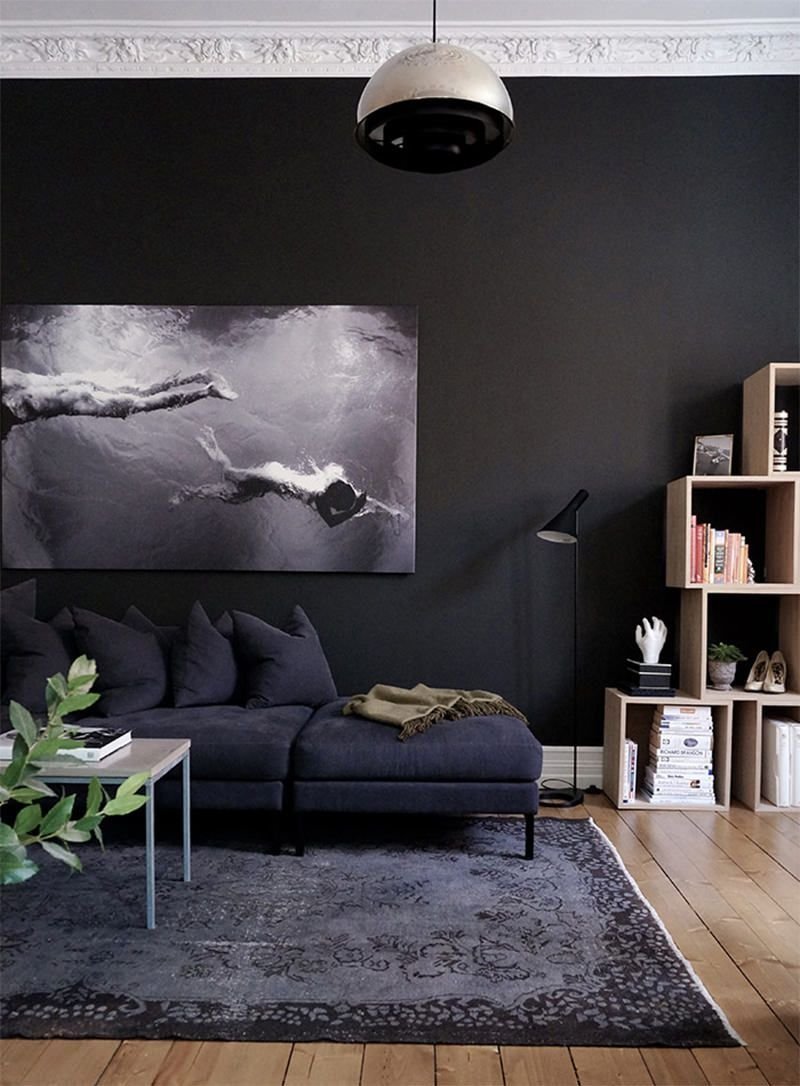 Room design in black