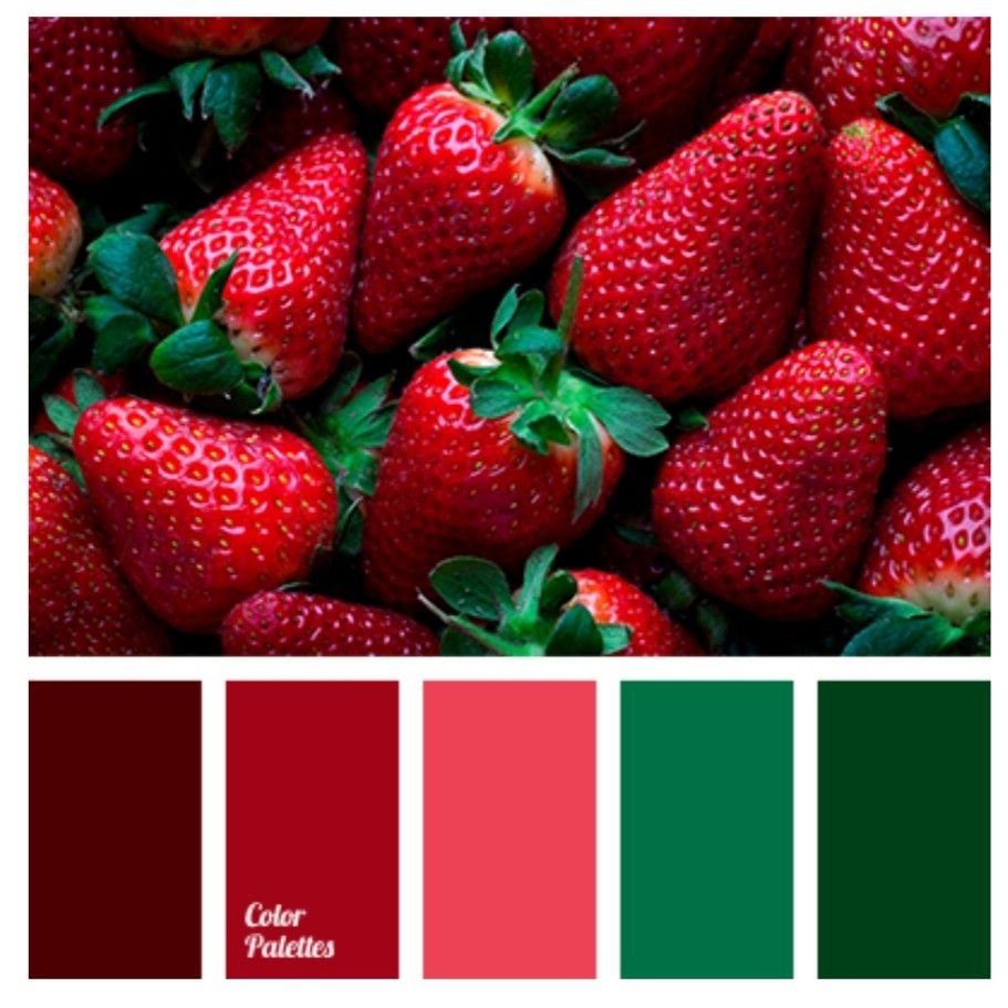 Green color shade palette