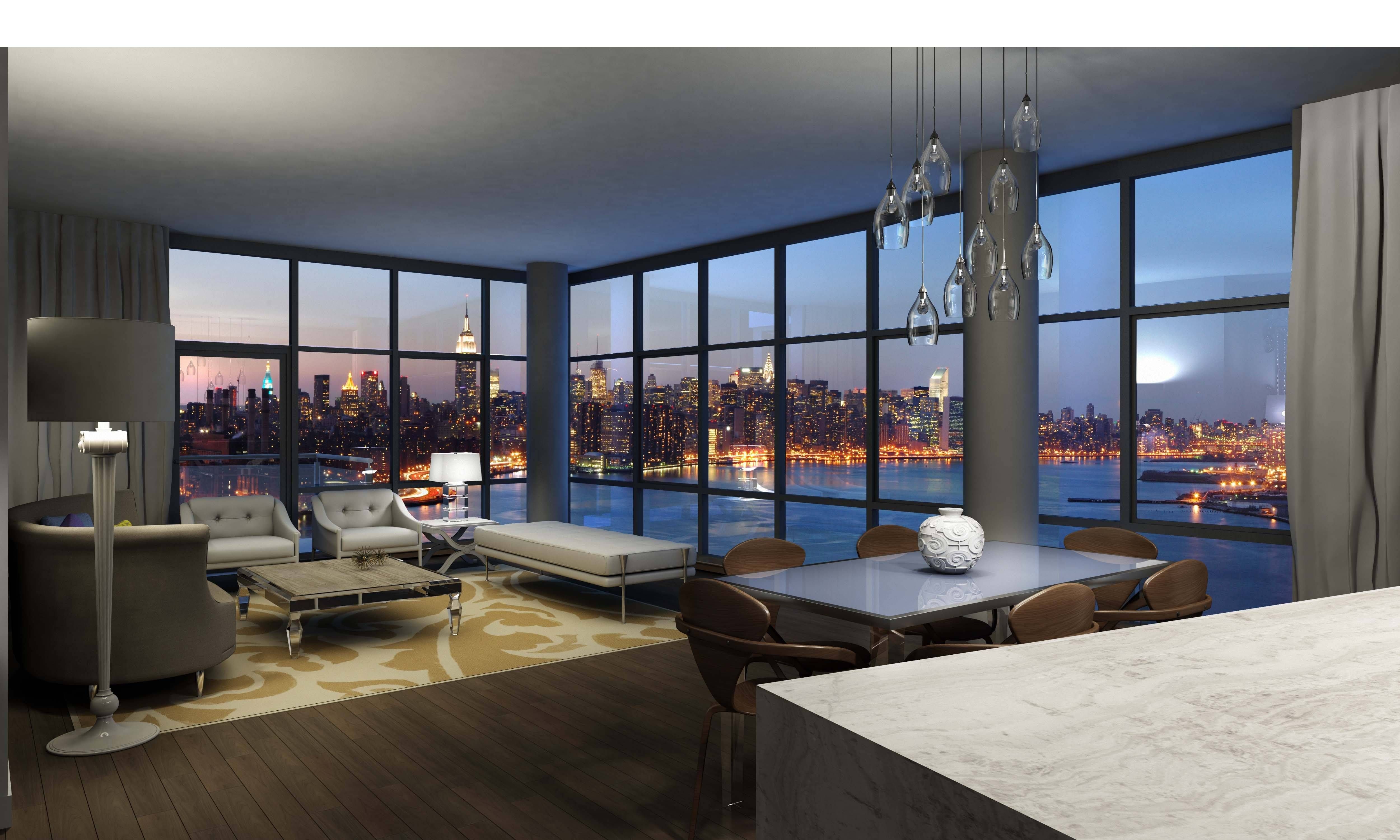 Помещение вид квартира. Скай Ривер панорамные окна. Панорамные окна Нью Йорк. ЖК Аэробус пентхаус.