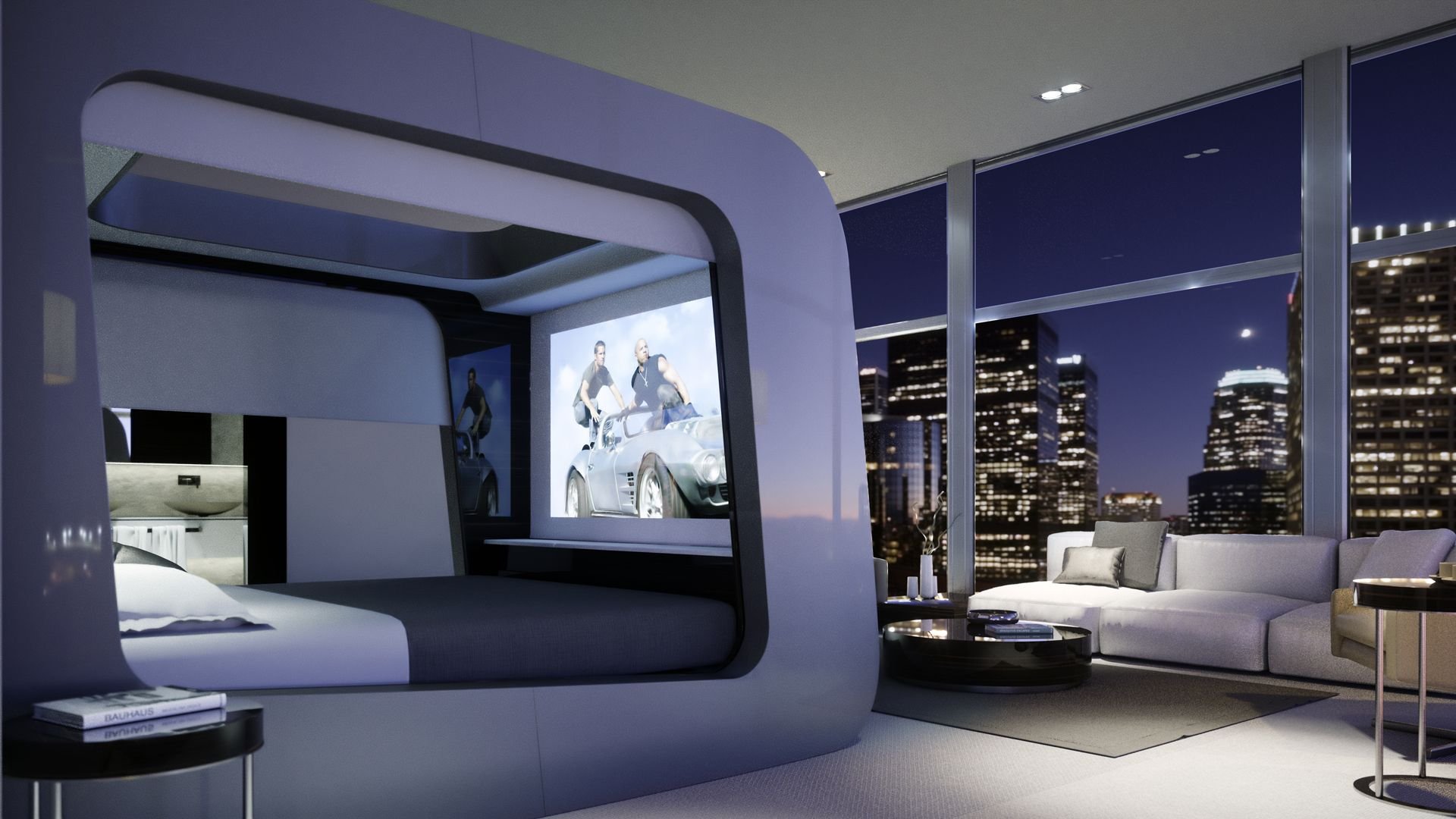 Был телефон и комната была. Кровать Ultimate Luxury Bed. Hican Smart Bed. Комната в стиле будущего. Современная комната.