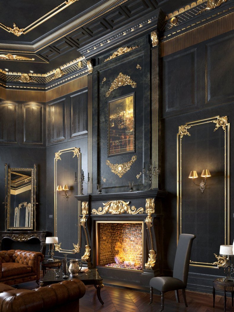 Luxury gold interior