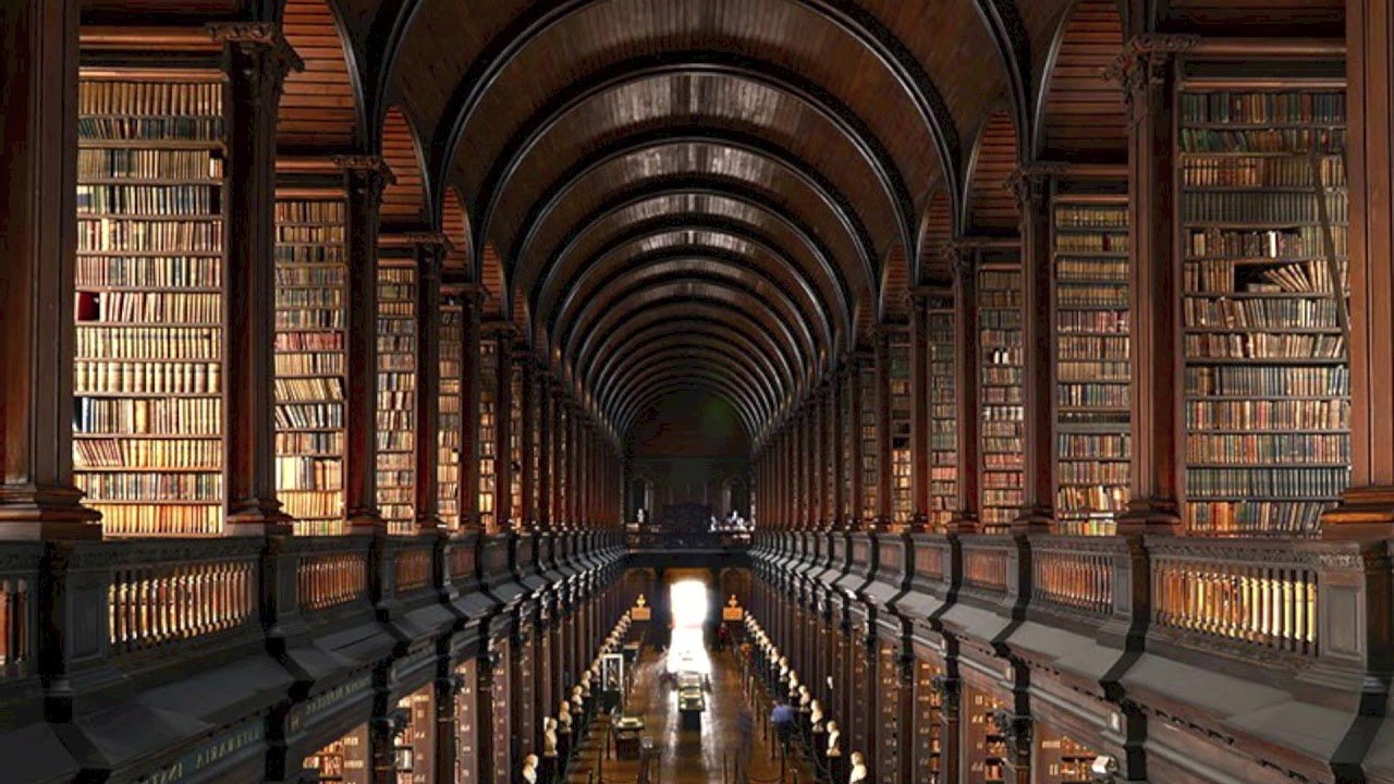 Библиотека без людей. Библиотека Оксфорд 19 век. Дублинский Тринити-колледж библиотека. Библиотека Тринити колледжа.