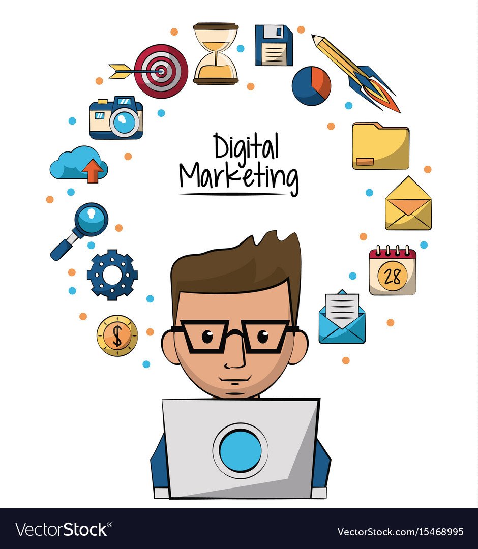 Digital marketing vector