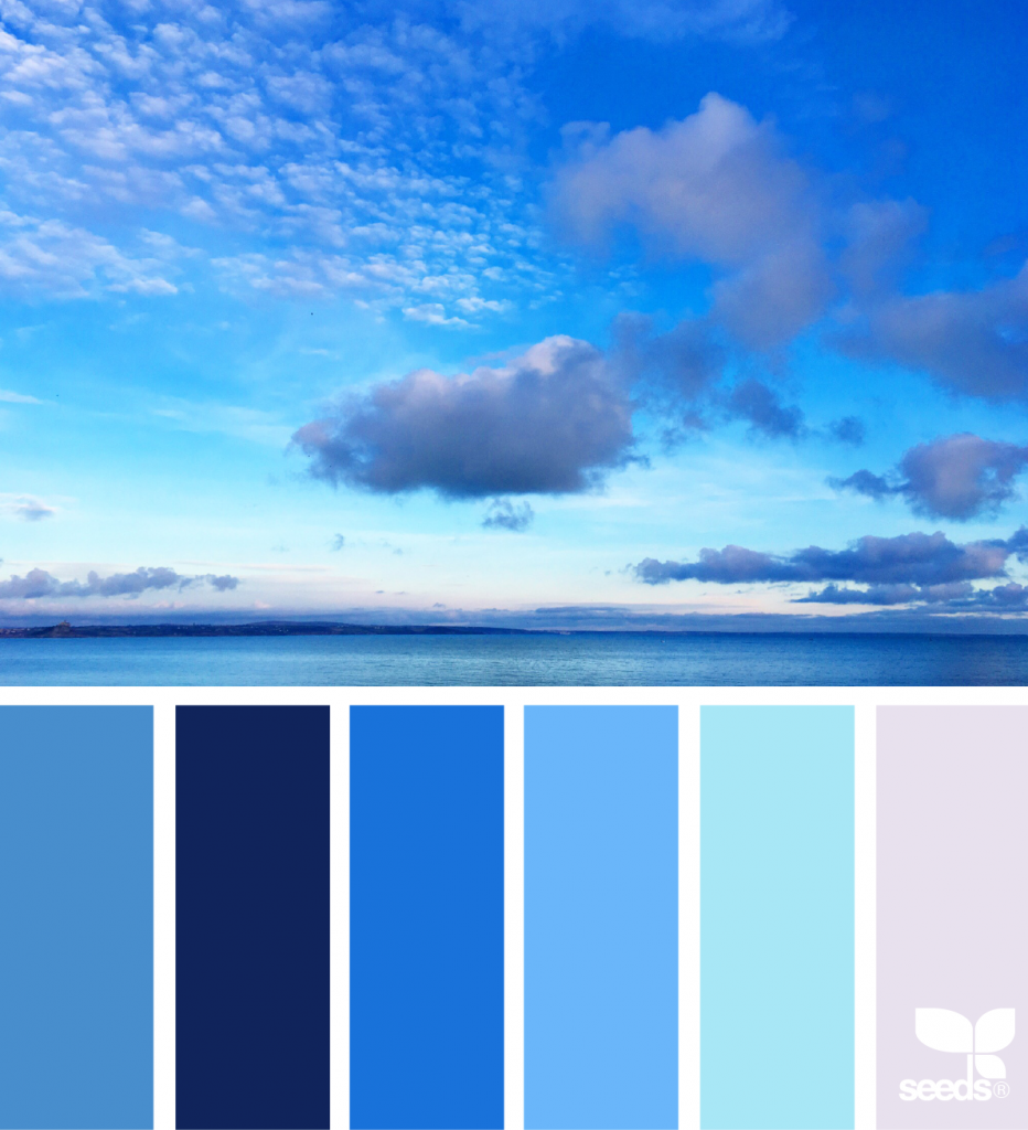 Sea blue color