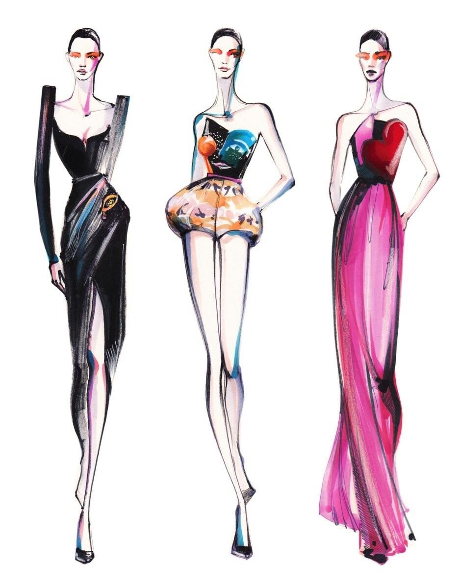 Marina Shap, Information About Fashion Design Drawing, by Marina Shap