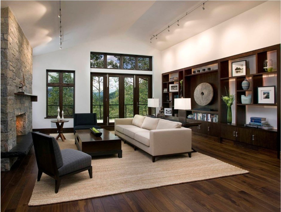 Brown -style living room
