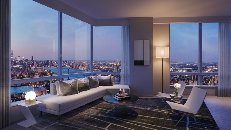 New York Manhattan apartments with panoramic windows