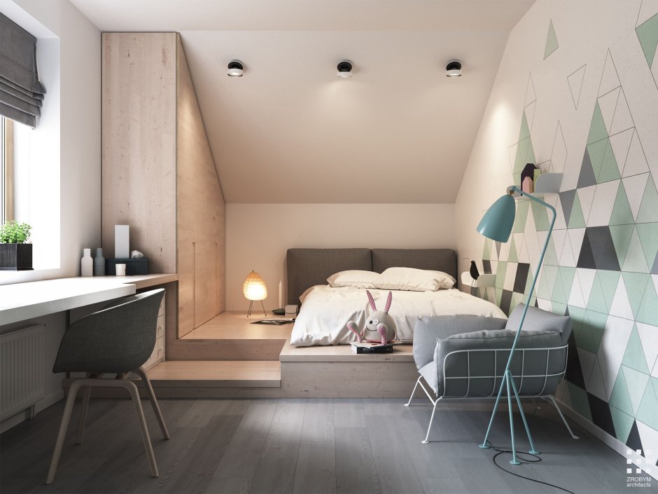 Bedroom minimalism for teenagers