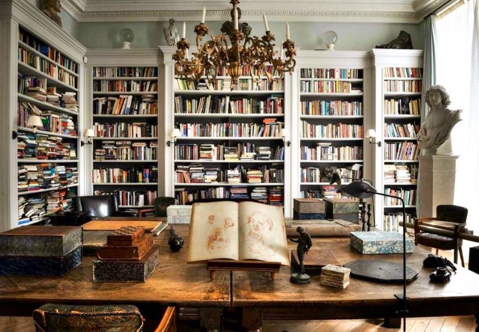 Old home libraries