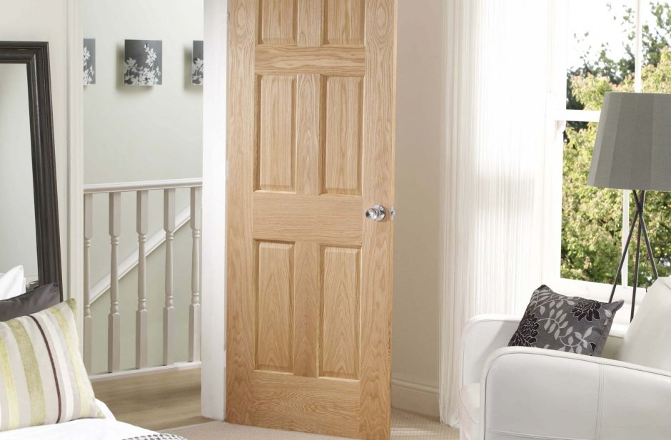 Wooden door to the room
