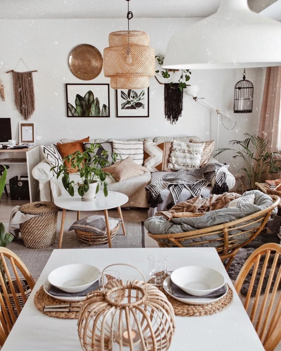 Scandy Boho in the interior of the house