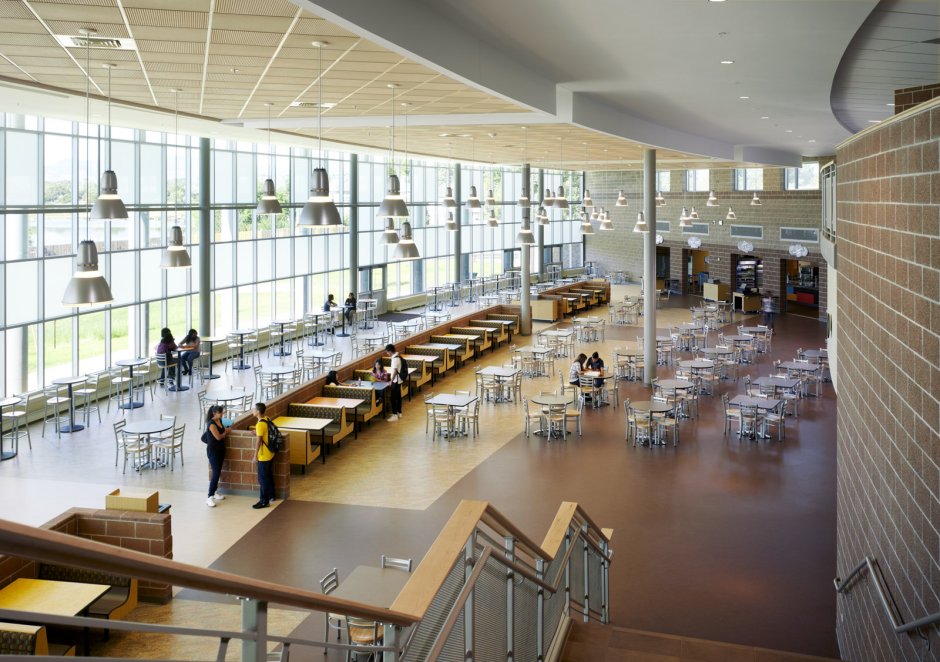 Huge dining room at the Academy