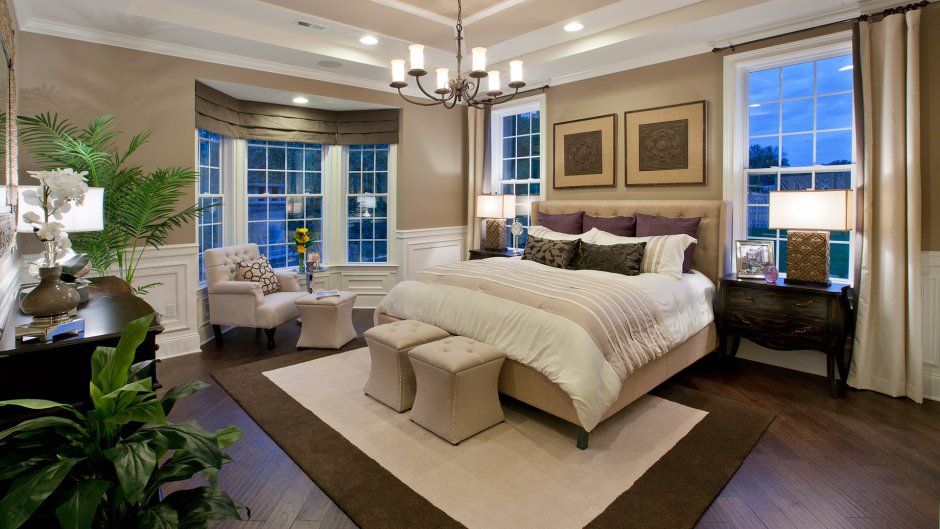 American -style bedrooms in the mansion