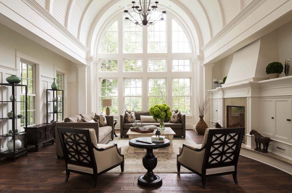 Classic interior with high ceilings