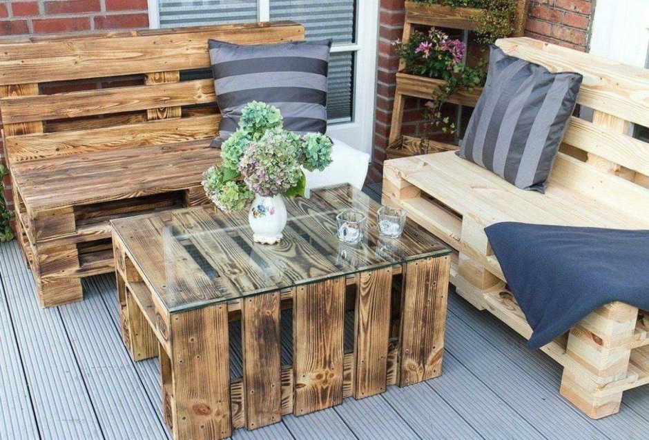 Furniture from pallets