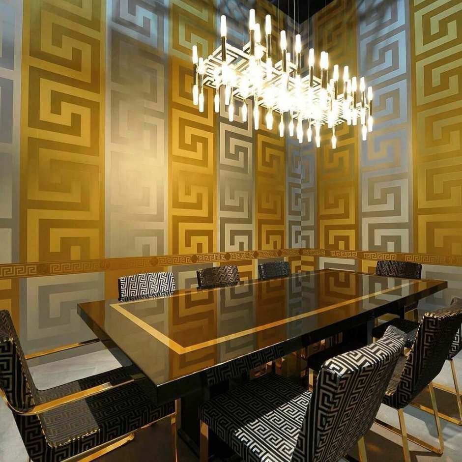 Golden interiors Versace