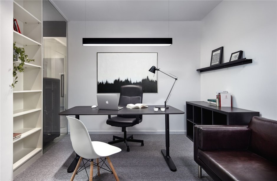 The interior of the office is minimalism