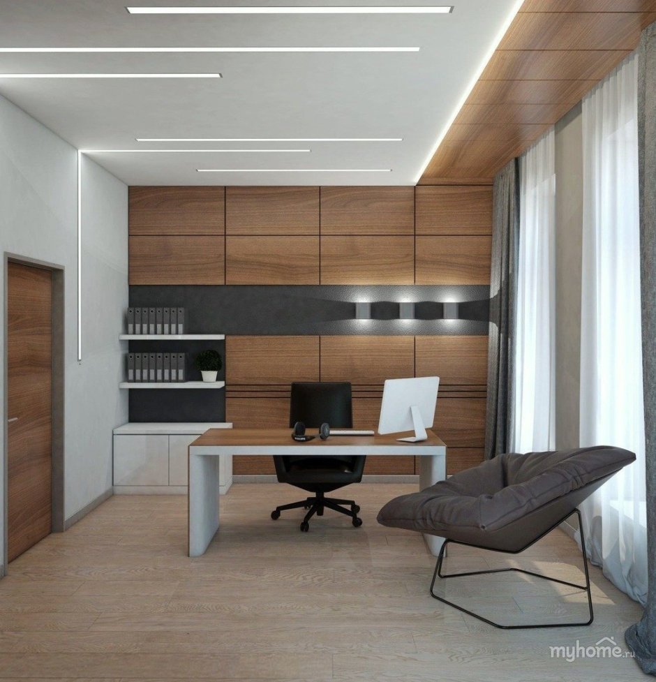 The interior of the office is minimalism
