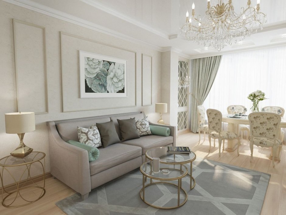 Living room neoclassic 2020