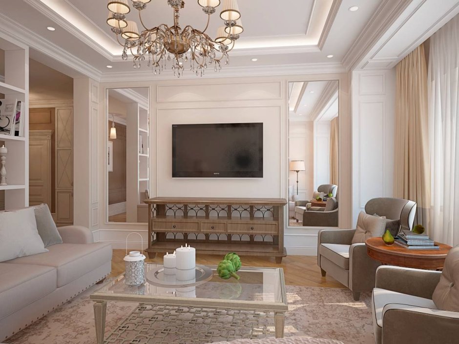 Living room neoclassic 2022