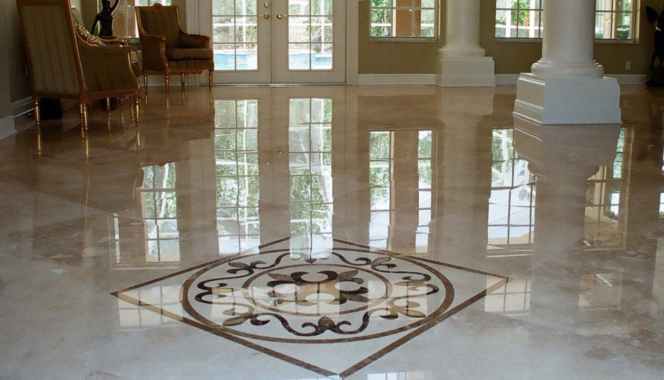 Hall floor tile