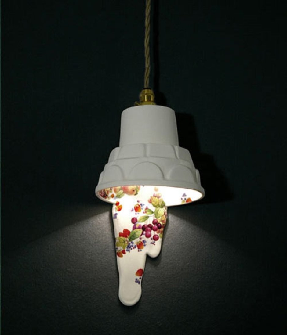 Food lamp in the form of food