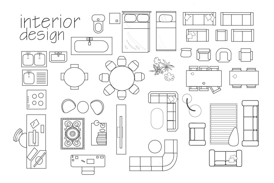 Apartment planning icons