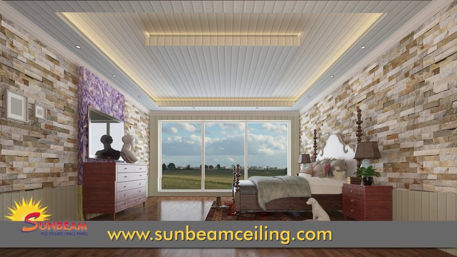 Wall and ceiling panels for interior decoration