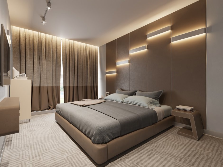 Bedical lighting in a modern style