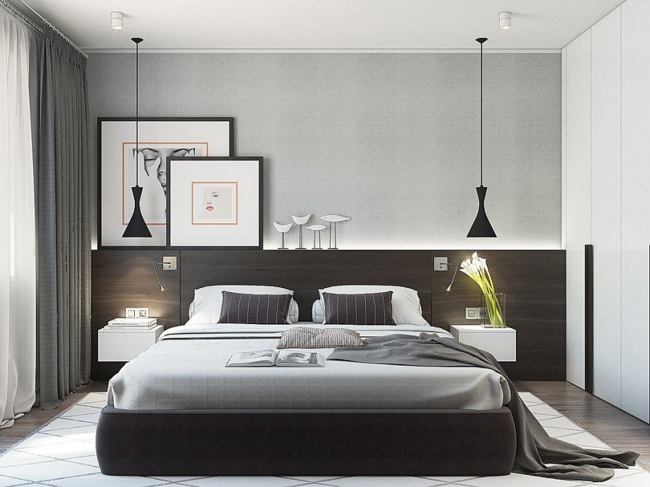 The bedroom is minimalism
