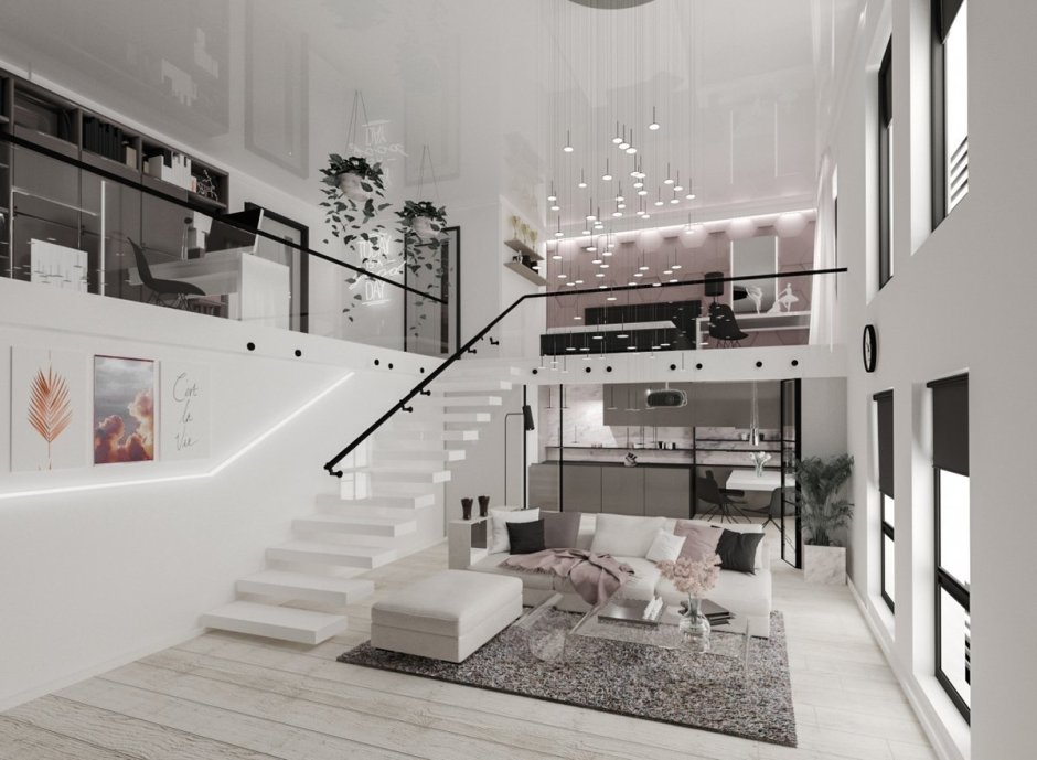 Beautiful two -level apartments