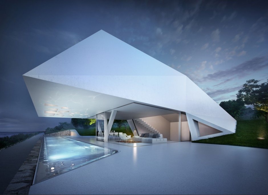Neo futurism in the architecture of the villa