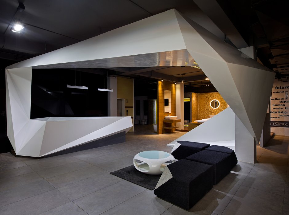 Cubism style in the interior