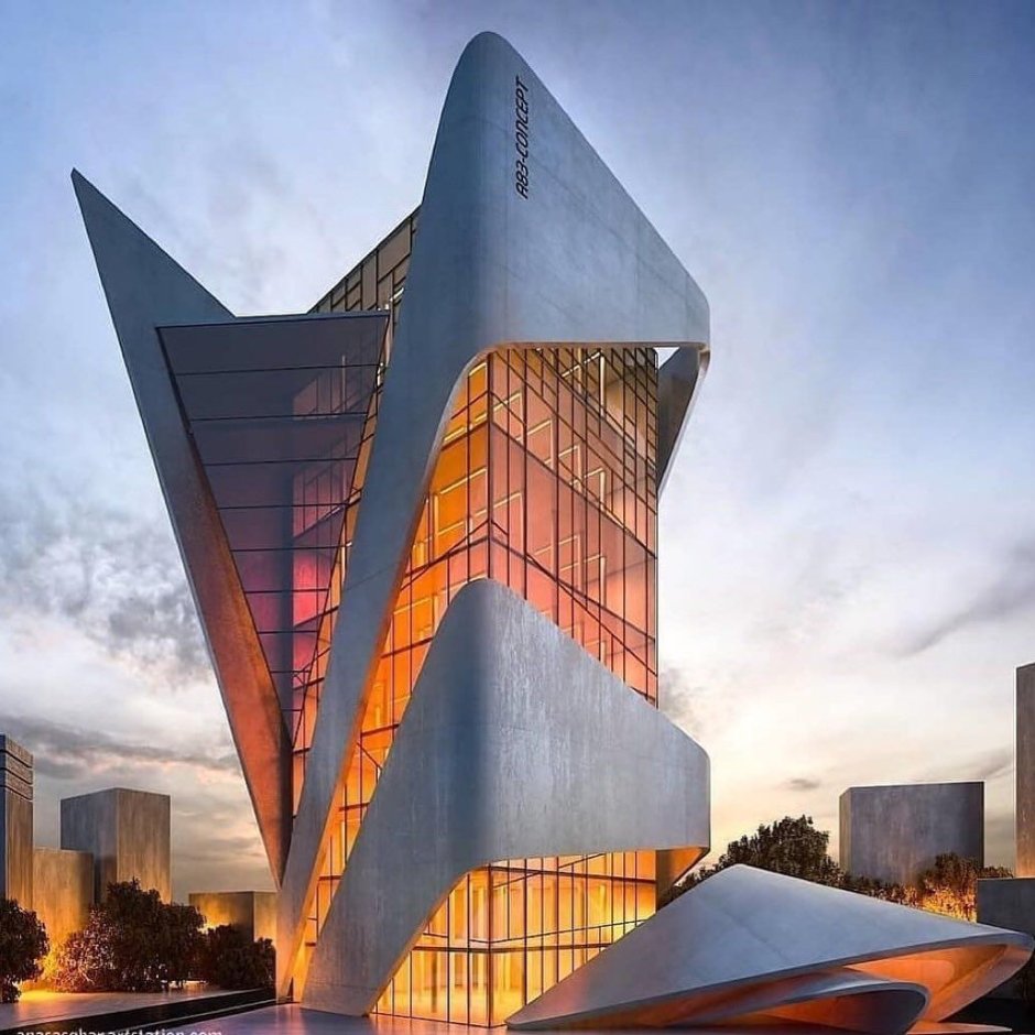 "Futuristic tower Daniel Vidrig, the future building