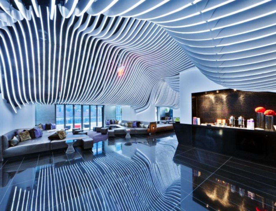 Futuristic ceiling