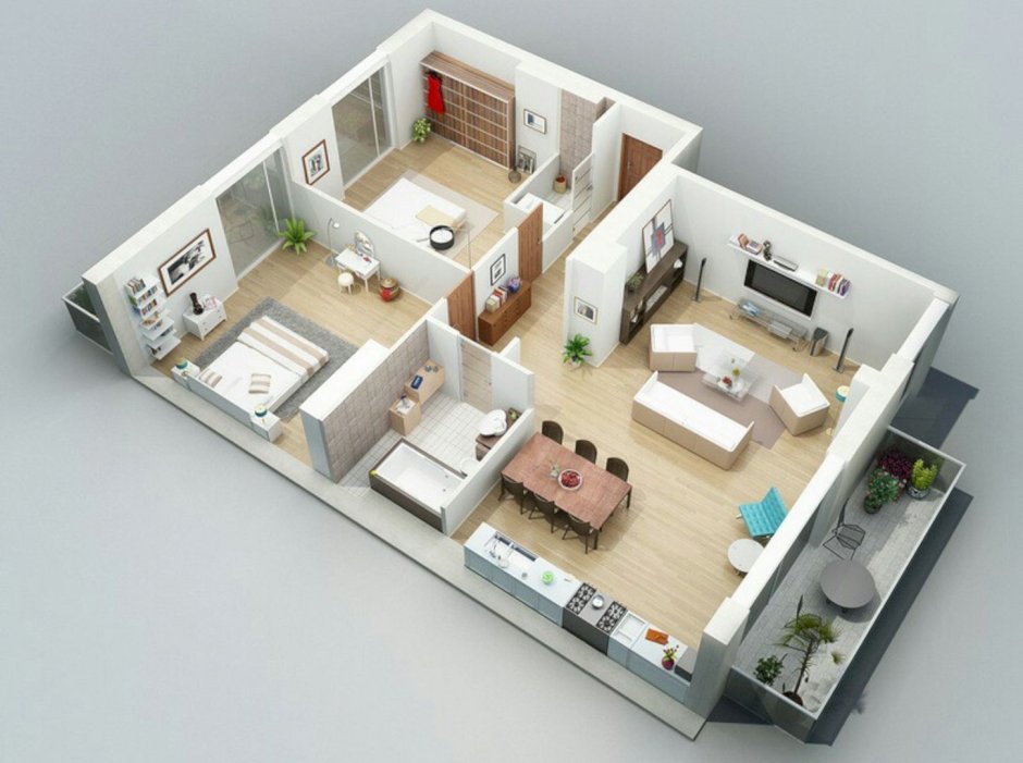 3D planning of the apartment