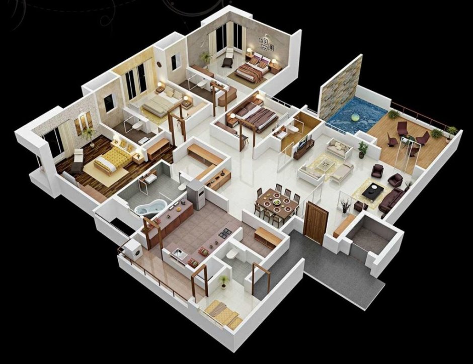 3D planning of the cottage