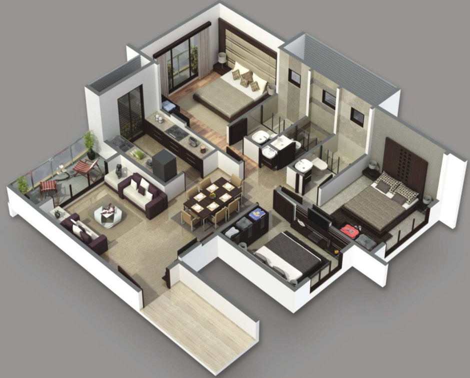 House Floorplan 3D