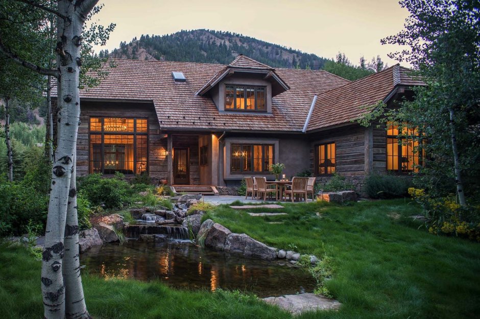 Rustic style in the landscape