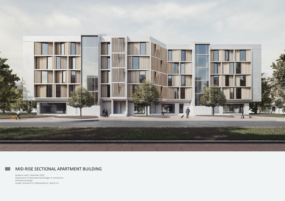 MID-RISE Sectional Apartment Building Architects / Design: Evgenii Kravchenko