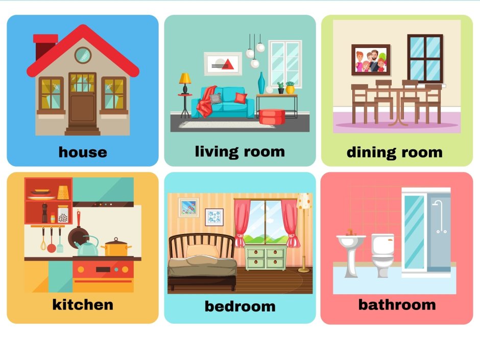 Rooms in the House Vocabulary
