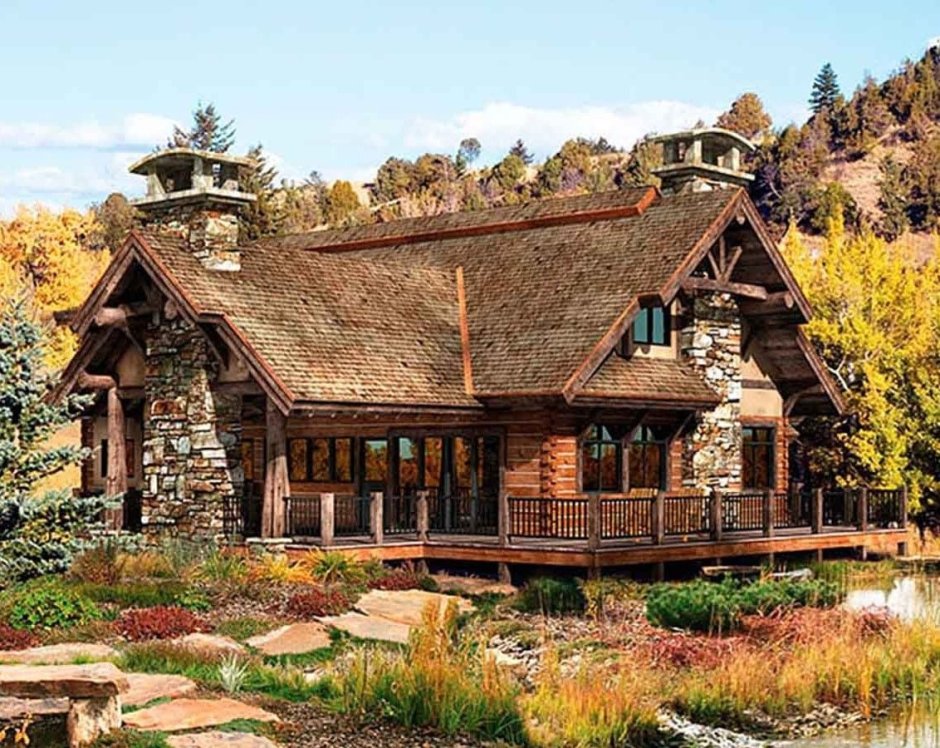 Rustic style mansion